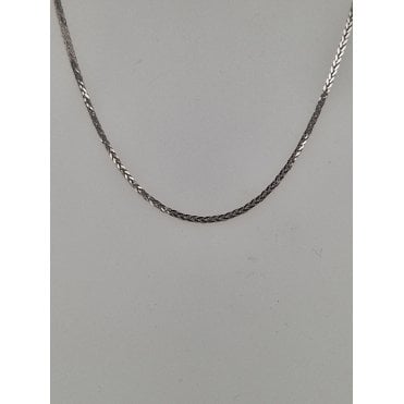 18CT White Gold Spiga Chain 18inches