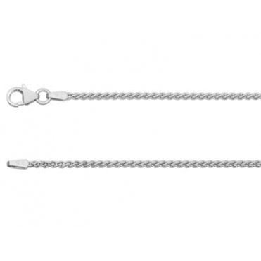 18ct White Gold Spiga Chain