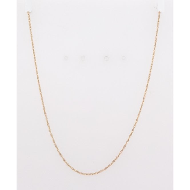 9ct Yellow Gold 18" Rope Chain