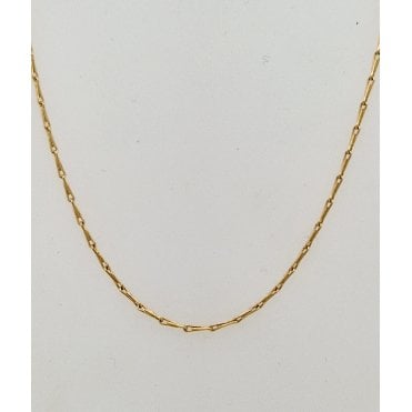 9ct yellow gold Barley chain