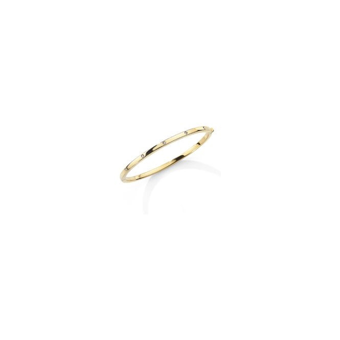 Bramwells 9ct.Yellow Gold Diamond set Bangle