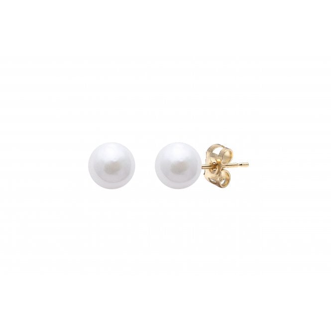 Bramwells Akoya Cultured Pearl stud earrings on 9ct gold