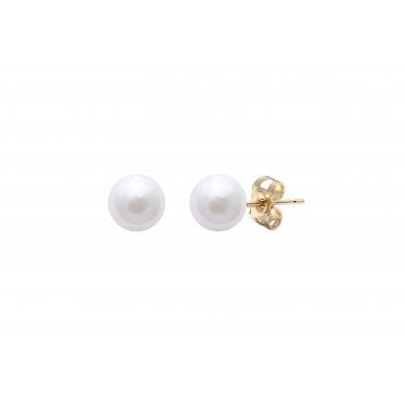 Akoya Cultured Pearl stud earrings on 9ct gold