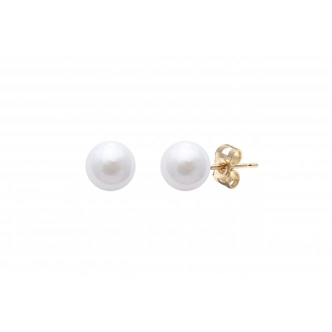 Bramwells Akoya Cultured Pearl stud earrings on 9ct gold