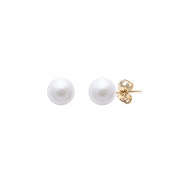 Akoya Cultured Pearl stud earrings on 9ct gold