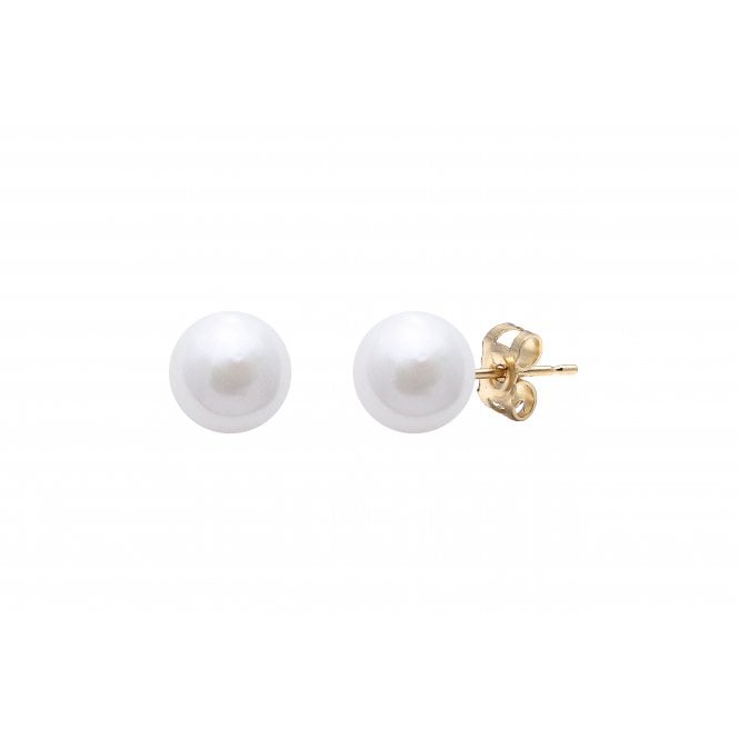Bramwells Akoya Cultured Pearl stud earrings on 9ct gold