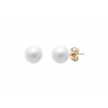 Akoya Cultured Pearl stud earrings on 9ct gold