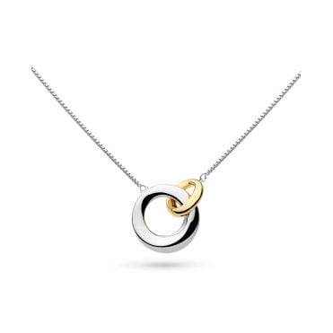 Bevel Cirque Link Golden Necklace 9167GRP
