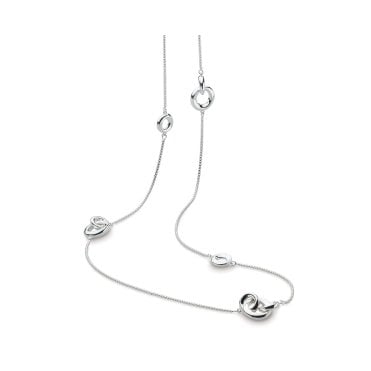 Bevel Cirque Link Station Necklace 91882RP