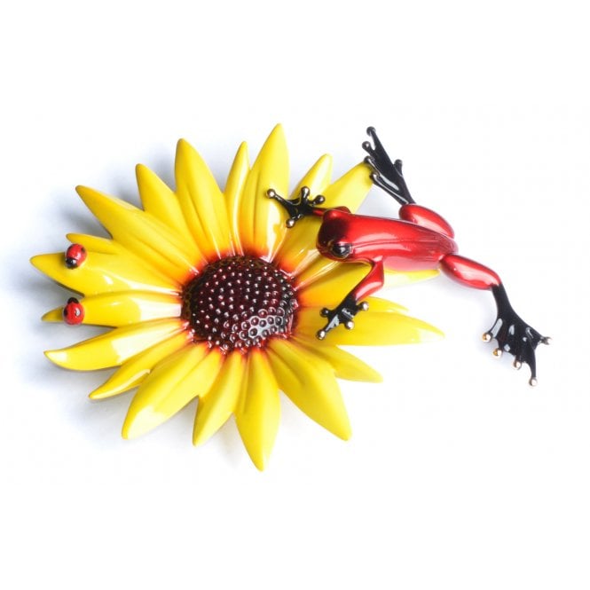 Frogman BF206 Sunflower Bronze sculpture By Tim Cotterill