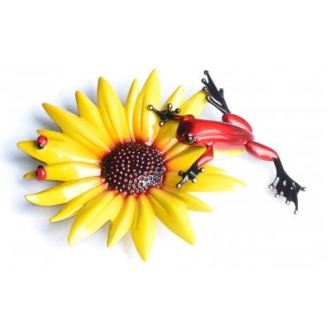 BF206 Sunflower Frogman Bronze sculpture By Tim Cotterill