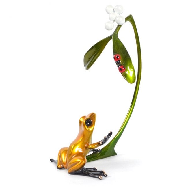 Frogman BF242 Mistletoe bronze sculpture by Tim Cotterill