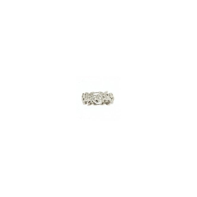 Diamond Set Floral Band by Ungar&Ungar in 18ct Gold 0.26cts