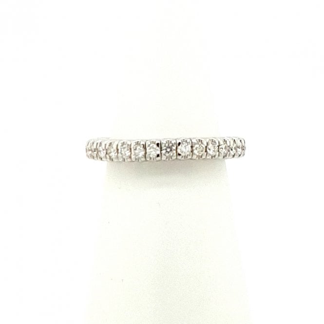 Bramwells Diamond set Full Eternity expandable Ring in 18ct White Gold