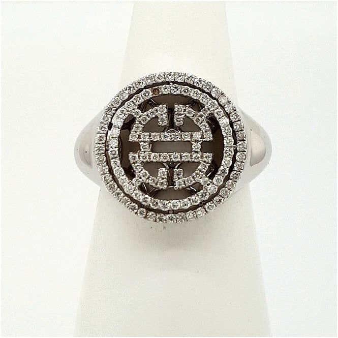 Bramwells Diamond set Ring 5 Blessings by Sarah Ho in 18ct White Gold