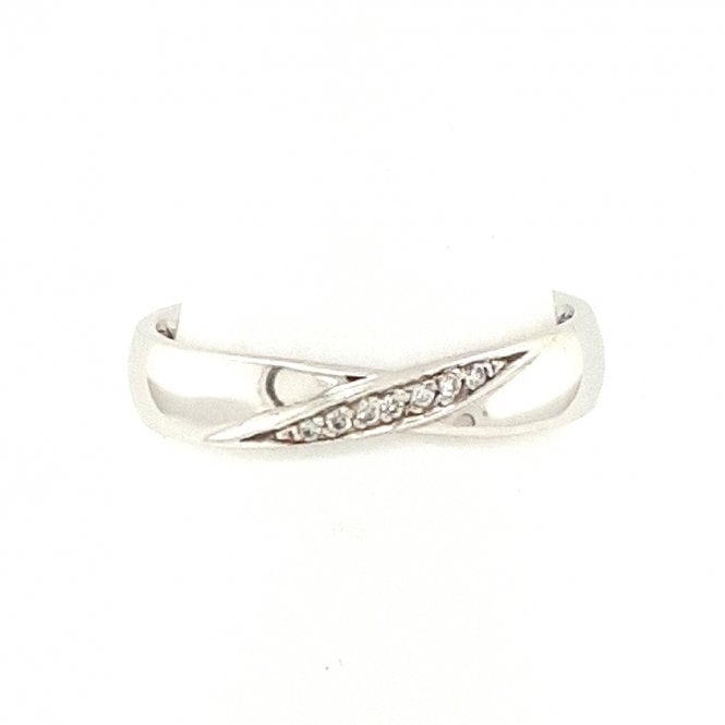 Bramwells Diamond set wedding ring
