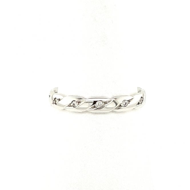 Bramwells Diamond set wedding ring
