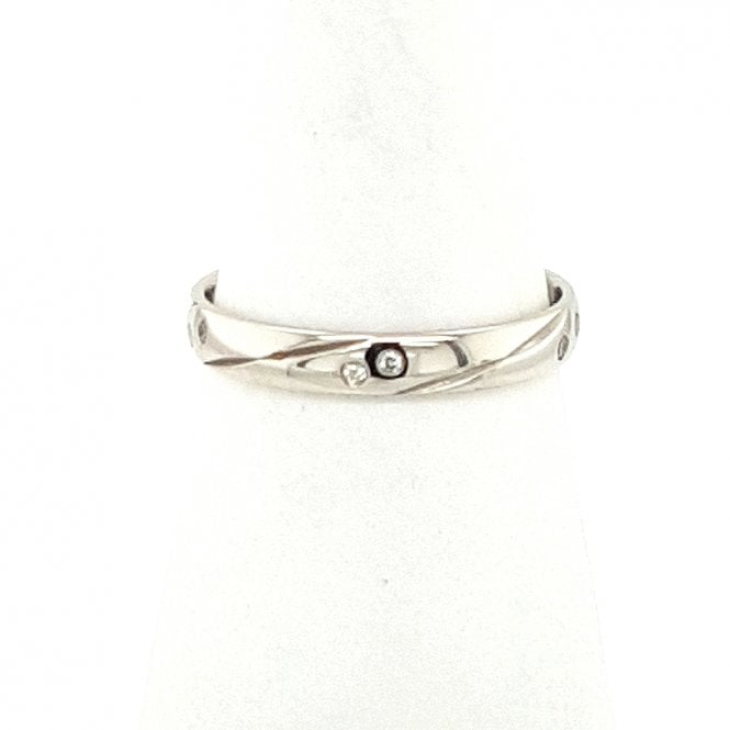 Bramwells Diamond set wedding ring