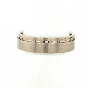 Diamond set wedding ring