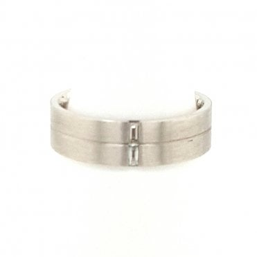 Diamond set wedding ring