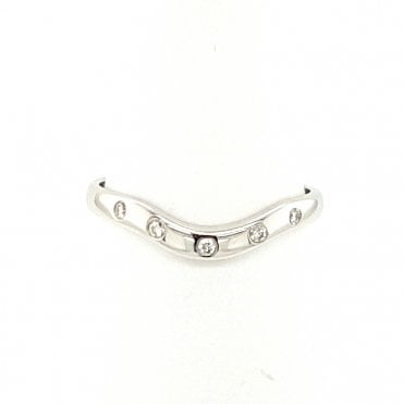 Diamond set wedding ring
