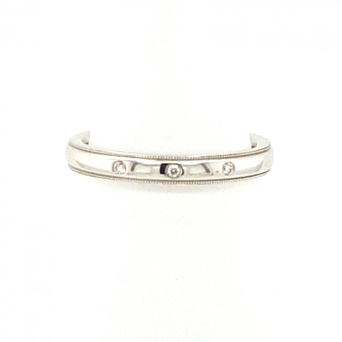 Bramwells Diamond set wedding ring