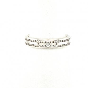 Diamond set wedding ring