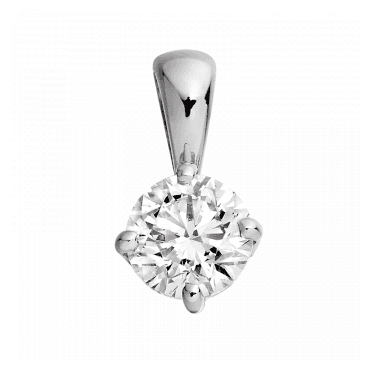 Diamond solitaire pendant Plat0.20cts