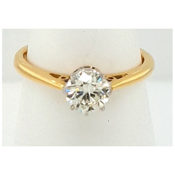 Bramwells Diamond Solitaire Ring in 18ct Yellow Gold