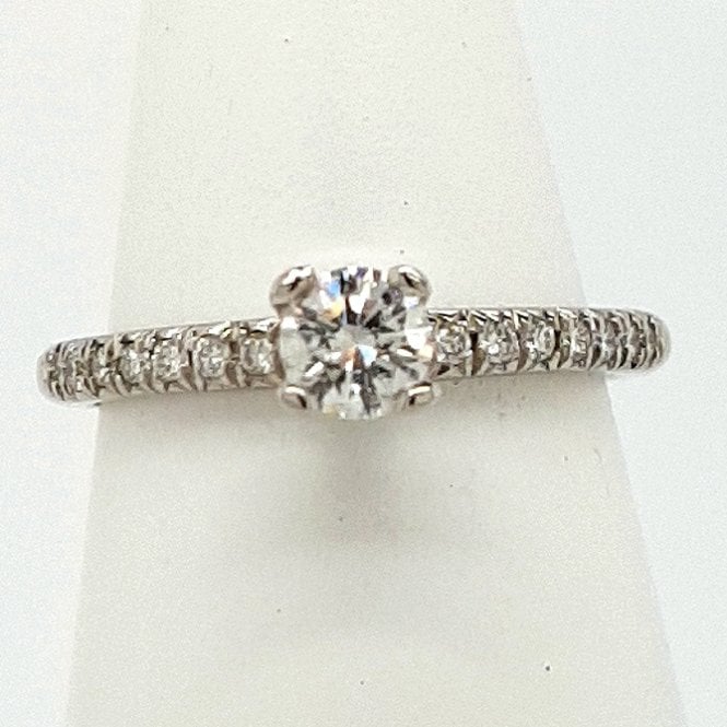Bramwells Diamond solitaire ring in Platinum