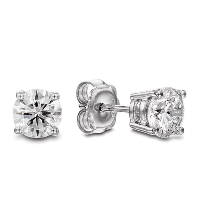 Bramwells Diamond stud earrings in 18ct White Gold 0.40cts