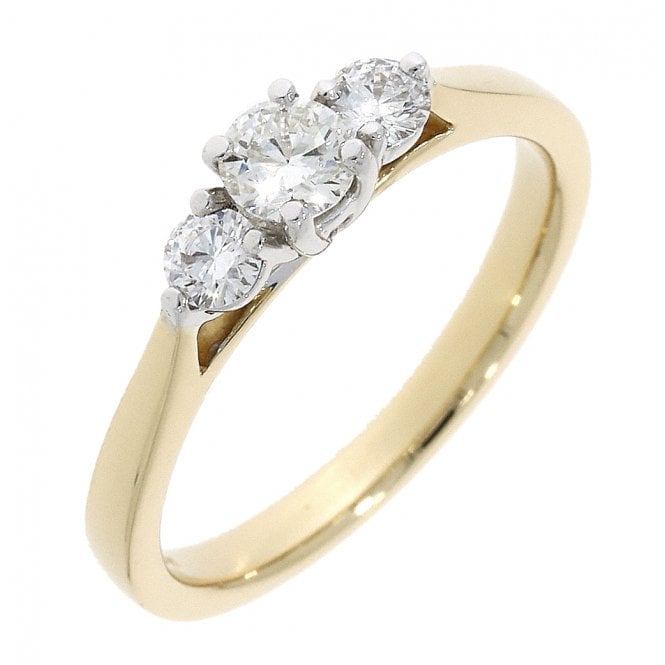 Bramwells Diamond Trilogy Ring 0.49cts in 18ct yellow gold