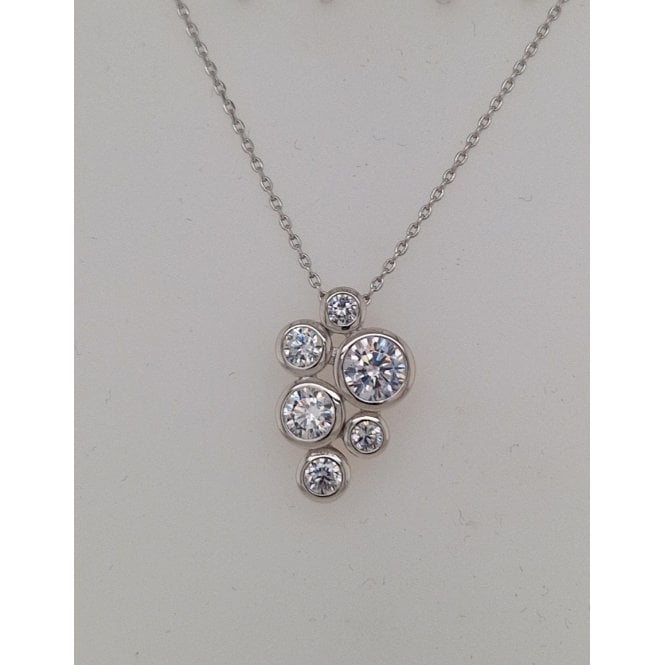 Fei Lui Fei Liu Bubble Pendant in Silver CZ