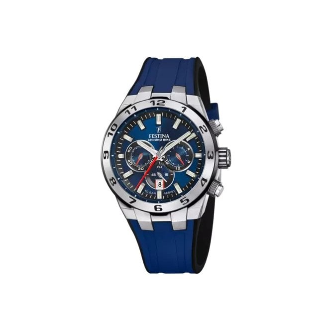 Festina Chrono Bike Gents Chronograph watch Blue rubber F20671/1