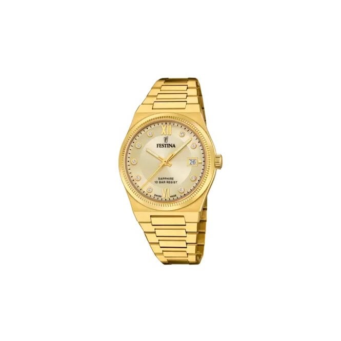 Festina Ladies Gold Plated Steel watch F20039/2