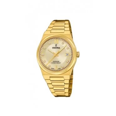 Festina Ladies Gold Plated Steel watch F20039/2