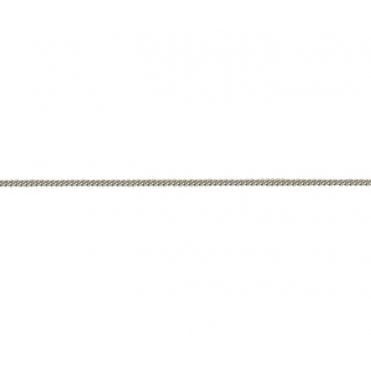 Fine Filed Curb chain in 18ct White Gold adjustable 16 or 18