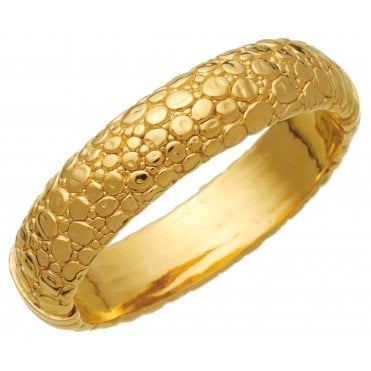 Giovanni Raspini Crocodile Bangle Gold Plated on Silver 10802