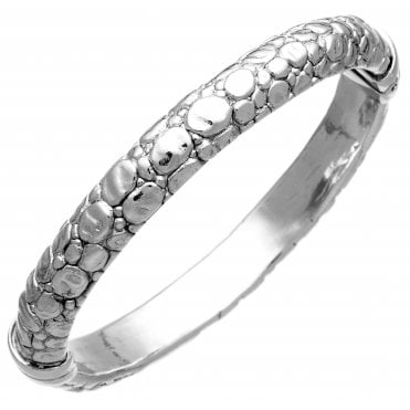 Giovanni Raspini Moon Crocodile Bangle in Sterling Silver 11151