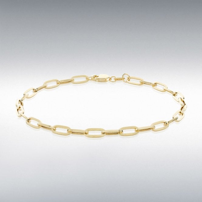 Bramwells Gold Paper Chain Bracelet 9ct yellow gold