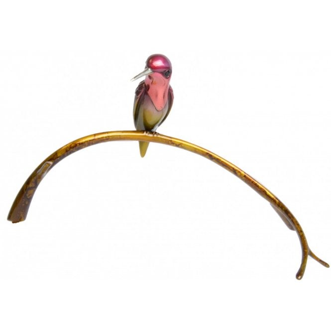 Jose Munoz 'Harmony' bronze Hummingbird sculpture by 