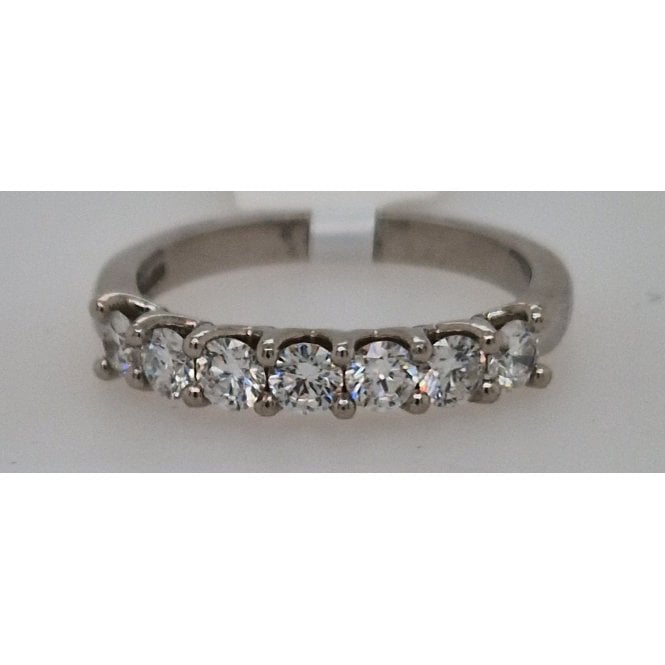 Bramwells Laboratory Grown Diamond Half Eternity Ring Platinum