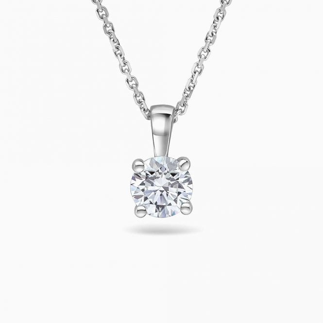 Bramwells Laboratory Grown Diamond Pendant 1.00cts 18ct White Gold