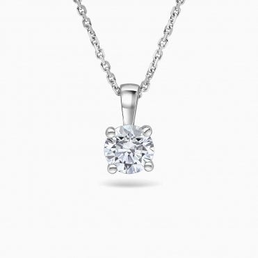 Laboratory Grown Diamond Pendant 1.00cts 18ct White Gold
