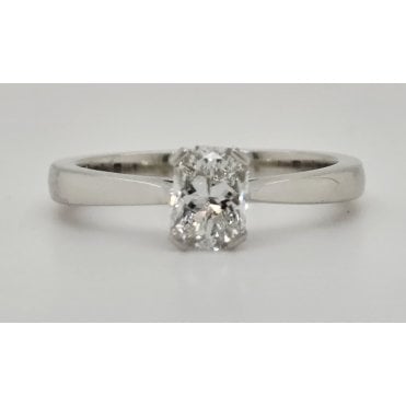 Phoenix Cut Diamond Solitaire Ring in Platinum 0.71cts