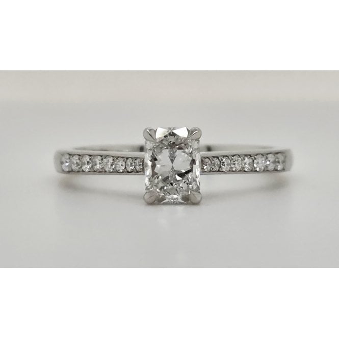 Phoenix Cut Diamond Solitaire Ring in Platinum 0.73cts