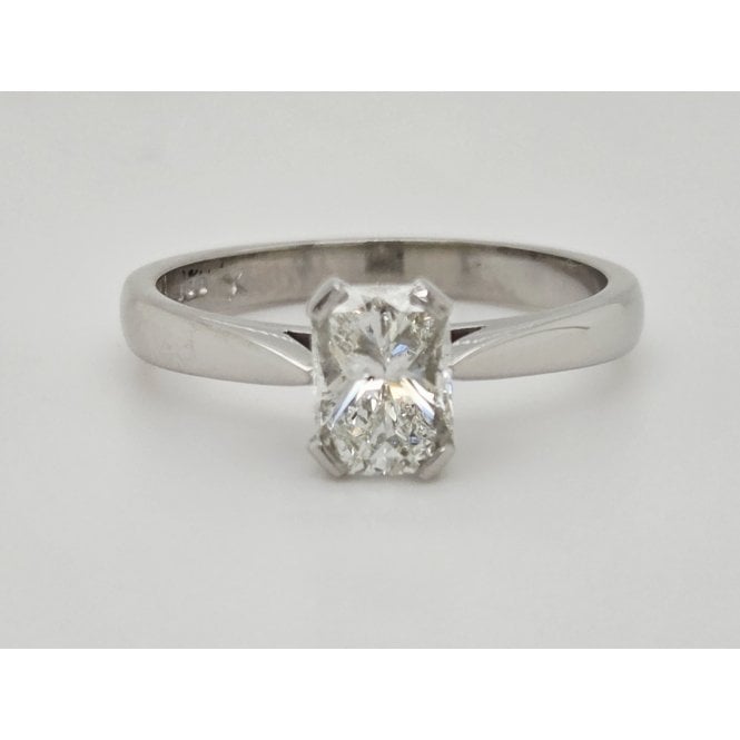 Phoenix Cut Diamond Solitaire Ring in Platinum 0.89cts