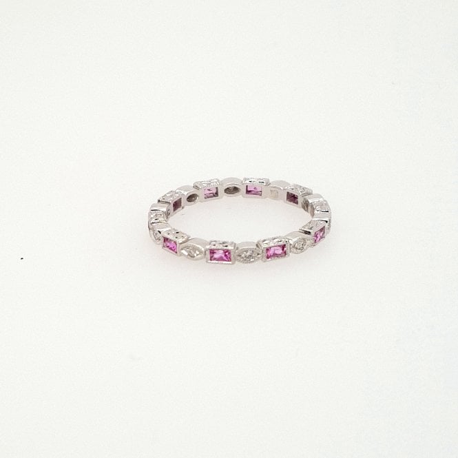 Ungar & Ungar Pink Sapphire and Diamond ring