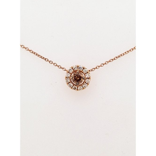Le Vian Pre-owned Chocolate diamond cluster pendant by 