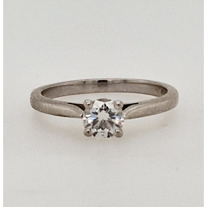 Bramwells Pre-Owned Pre-owned Diamond Solitaire ring 0.42cts Platinum